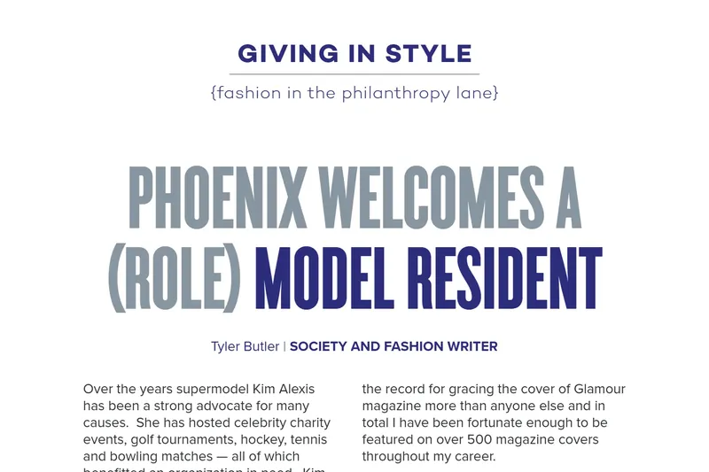 Phoenix Welcomes a (Role) Model Resident: Kim Alexis